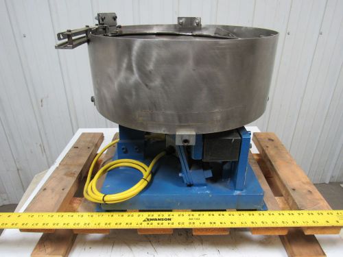 Moorfeed 71804 16&#034;x16&#034; vibratory bowl feeder base w/2 magnetic drivers 120v for sale
