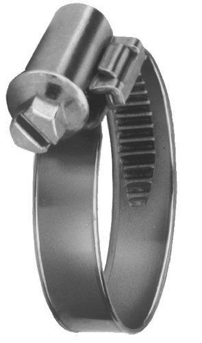 Precision Brand Smooth Band Metric Worm Gear Hose Clamp, 25mm - 40mm Pack of 10