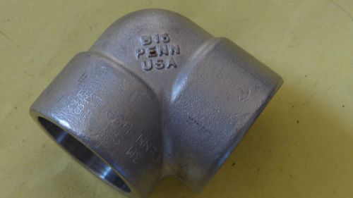 NEW Penn Stainless Steel 304L Socket Weld 2&#034; Elbow High Pressure
