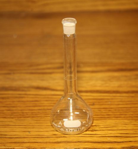 50ml Pyrex Volumetric Flask with Ground Glass Joint --FREE SHIPPING