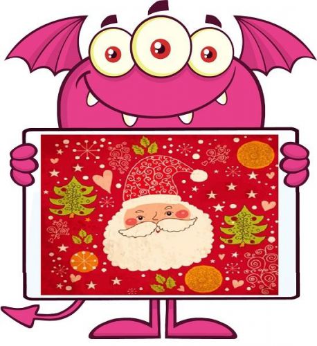 30 Custom Christmas Monster Personalized Address Labels