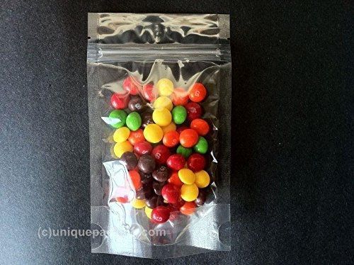 50 pcs stand up pouch 6x9 bag (csup-c) 8 oz. w/ ziplock closure (clear-clear) for sale