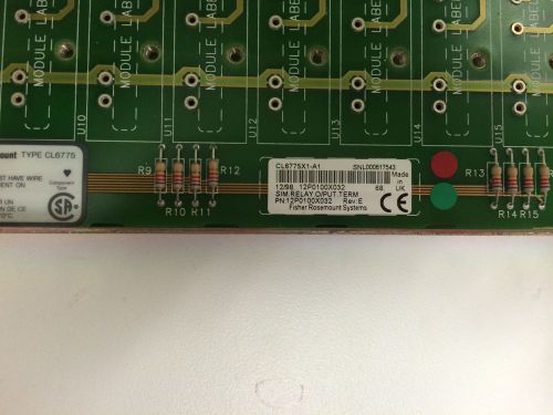Fisher Provox Sim Relay Output Term Panel Model # CL6775X1-A1 Part# 12P0100X032