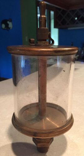 Vintage Lunkenheimer Brass Drip Oiler Sentinel No 6 - Fig 1300 USA