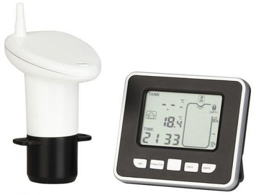 Ultrasonic water tank level meter with thermo sensor battery powered for sale