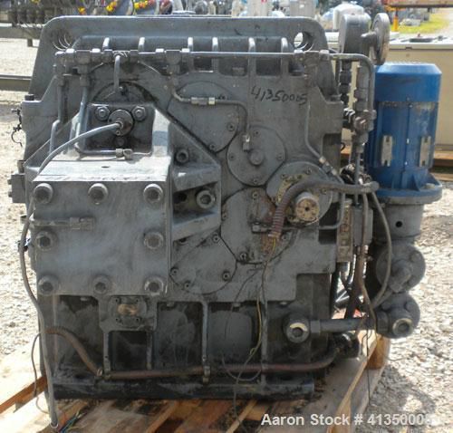 Used- Werner Pfleiderer Co-Rotating Design Gearbox, Type ZSK 58. Rated 60 kW, 5: