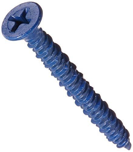 Hard-to-Find Fastener 014973161934 Phillips Flat Concrete Screws, 3/16 x