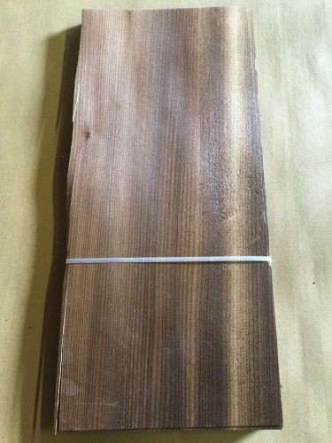 Wood Veneer Fumed Larch 8x18 22Pcs Total Raw Veneer  &#034;EXOTIC&#034; FU1 6-14-16