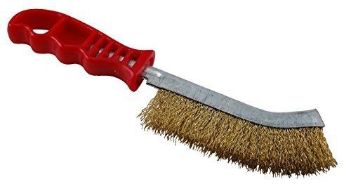 Hot Max 26211 5-Inch Industrial Brass Wire Brush, Plastic Handle