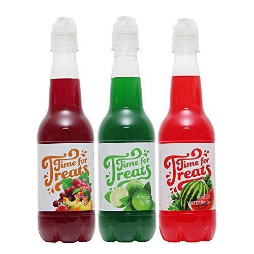 NEW Shaved Ice Snow Cone Syrup Tropical Punch Watermelon Lime 3PK FREE SHIPPING