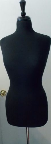ONLY MANNEQUINS  BLACK FEMALE DRESS FORM SIZE 2-4 SMALL 33&#034; 24&#034; 34&#034; (FRENCH SERI