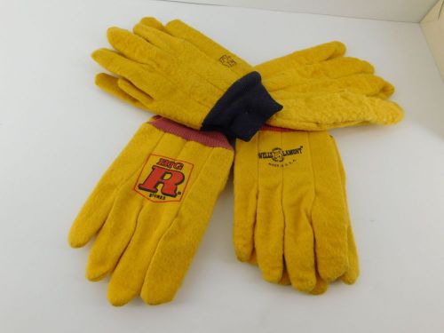 4 Pair Chore Yellow Cotton Work Gloves  Large Farm Construction Various Brands