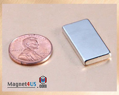 4pcs Super craft hobbies magnet neodymium Rare earth Block 1&#034; x 1/2&#034;x 1/8&#034; thick