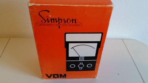 Simpson 260-8 Multimeter VOM New in Box, Never Used
