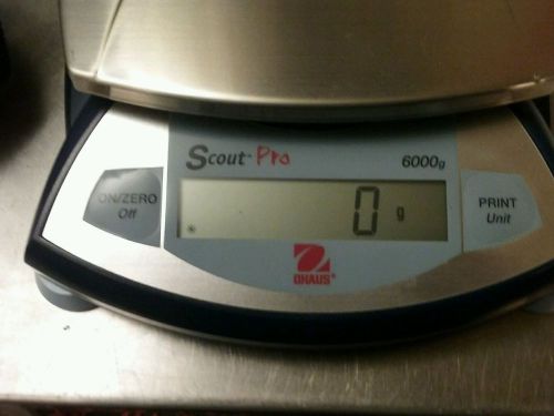 Ohaus Scout Pro SP6000 6000 x 1 gram w/ USB kit. Data Printer also available