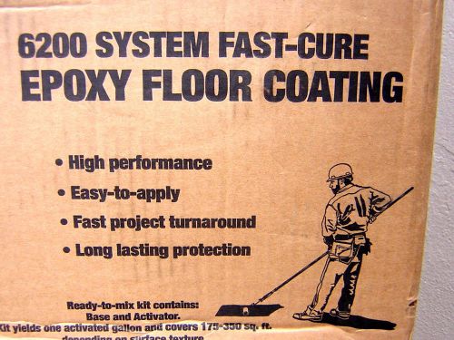 Rust-o-leum epoxy floor coating dunes tan 2 gal kit 6200 system 251765 fast cure for sale
