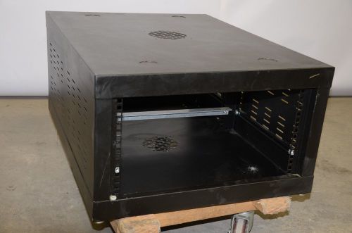 Electronic Equipment Rack Mount Cabinet, 30 x 23 x 13.5 In, Black