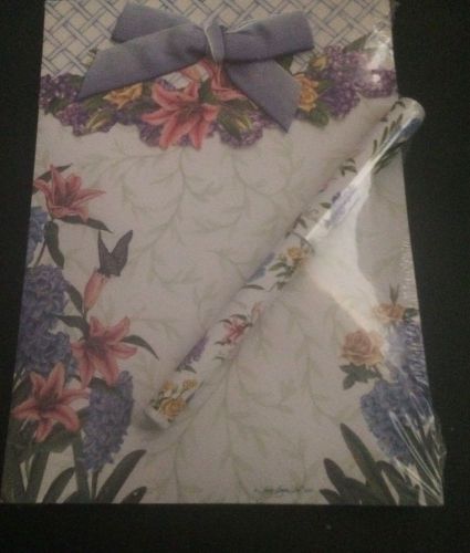 Lady Jayne Pad and Pen Flower Pad Flower Pen NEW Ribbon