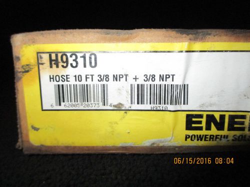 ENERPAC H9310 Hydraulic Hose, 3/8, 10 Ft Long Free Shipping