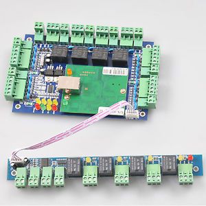 Tcp/ip network entry 4 door 4 reader access control board + fire alarm panel wg for sale