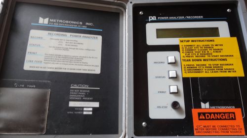 Metrosonics Recording Power Analyzer PA-7-600-200-003