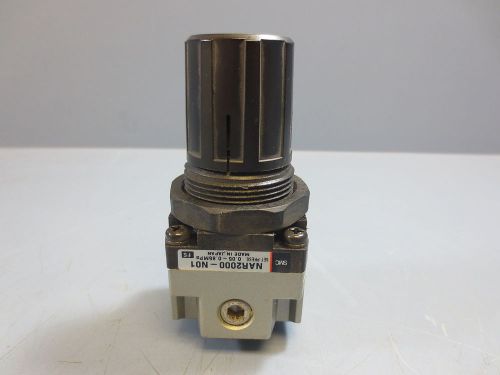 1 Used SMC NAR2000-N01 Pneumatic Pressure Regulator 0.05 - 0.85 Mpa