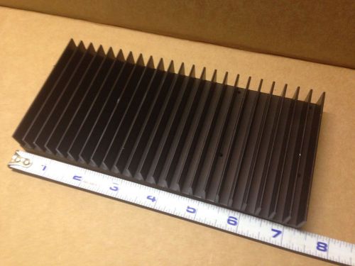 7 1/4&#034; X 3 3/8&#034; X 7/8&#034; Black Anodized Aluminum Heat Sink for Project or LED