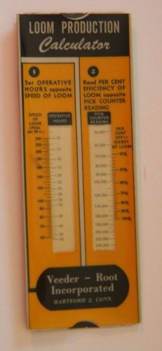 Vintage VEEDER - ROOT Loom Production Calculator Hartford CT