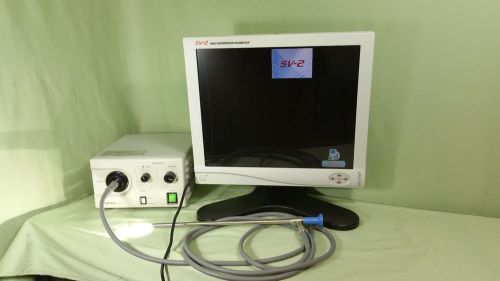 Stryker SV-2 Monitor,Olympus XLS Light Source, Stryker 10 mm Scope, Light Cable,