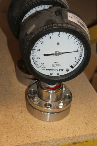 New weksler 0-30&#034; hg vacuum gauge for sale
