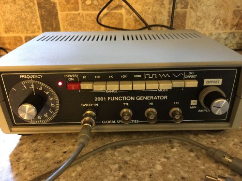 Global Specialties 2001 Function Generator Vintage E &amp; L Instrum  power cord