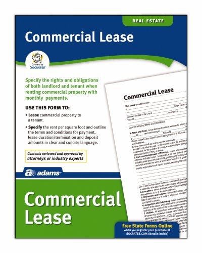 Adams Commercial Lease Form, 8.5 x 11 Inch, White (LF140)