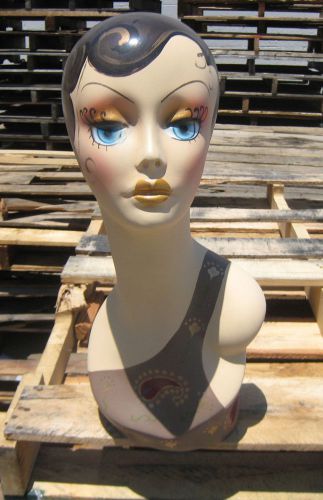 LESS THAN PERFECT MN-317 Female Mannequin Head Form with Vintage Style Look
