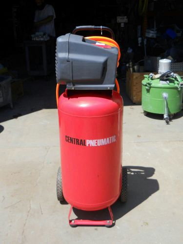 Central pneumatic 26 gal. 1.8 hp 150 psi oilless air compressor for sale