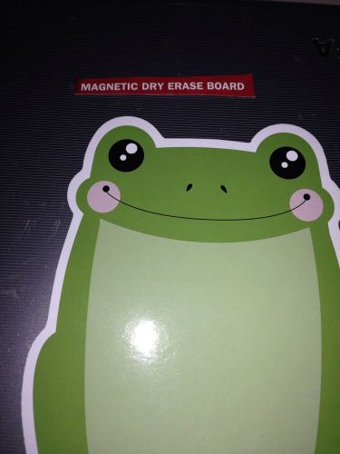 2 Green FROG dry erase magnets with markers for refrigerator, office, home, etc