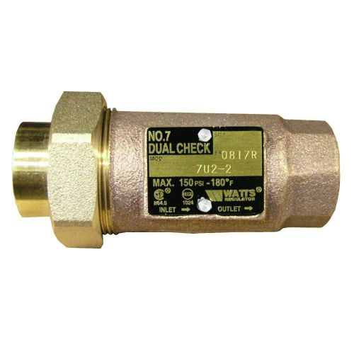 New watts dual check valve 3/4 in. lf7r-u2-2 lead free for sale