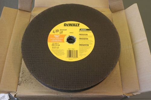 (10) DeWalt Ductile Pipe Cutting Cut Off Wheel Saw Blade 12” x 1/8” x 1” DW8032 
