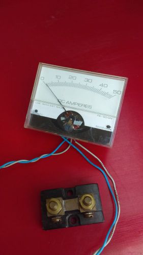 50 amp panel meter with shunt resistor