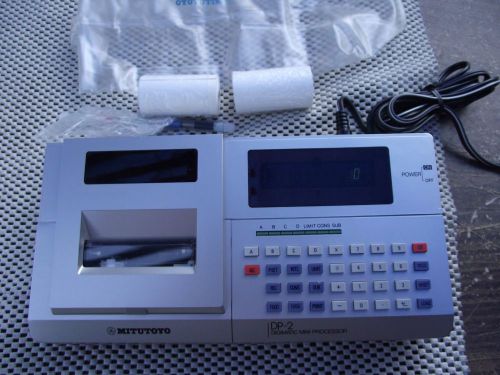 Mitutoyo DP-2 DIGIMATIC MINI-PROCESSOR  With Pens, Paper, Power Supply, Cover