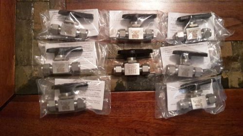 (8) New Swagelok Stainless Valves SS-43GS6
