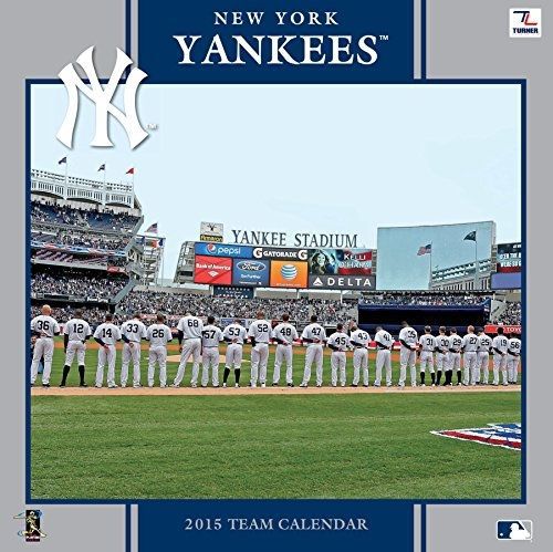 Turner Perfect Timing 2015 New York Yankees Team Wall Calendar, 12 x 12 Inches