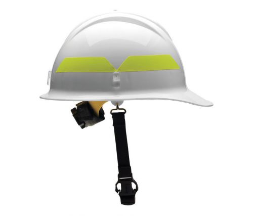 BULLARD FCWHR Fire Helmet, White, Thermoplastic