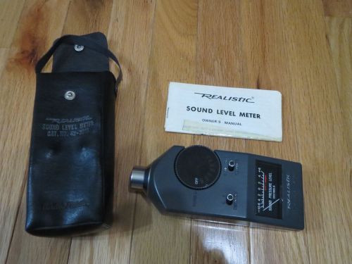 Radio Shack/Realistic Sound Level Meter with Case and Manual, not working