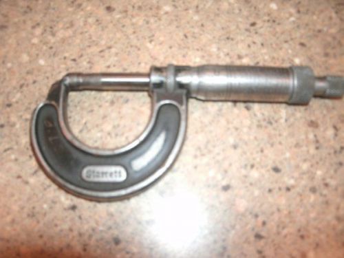 Vintage Starrett Micrometer Caliper No.436 1&#034; Machinist Tool