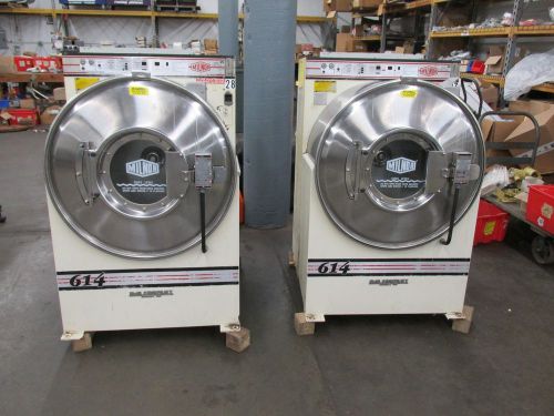 2- 35 lb. milnor model 614 front load washers 30015k5a  1993  3 phase for sale