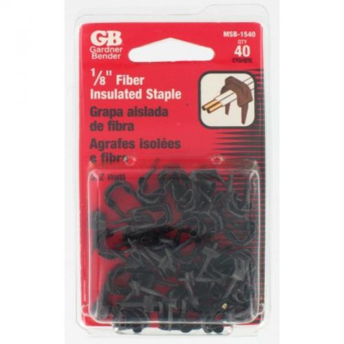 3/16&#034; Black Insulated Staples Bell Wire, 40-Pack Gardner Bender Staples MSB-1540
