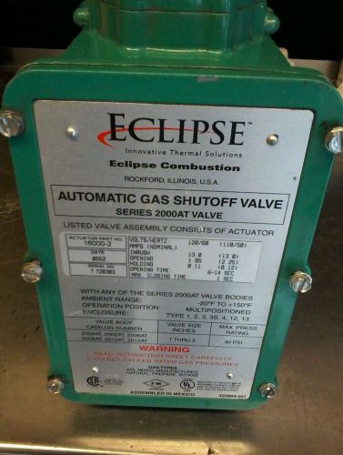 U501 eclipse automatic gas shutoff valve 2000at series very nice!!! for sale