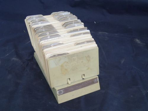 VTG  Large Rolodex Card File Used Mid Century Detroit Area Automotive Industry