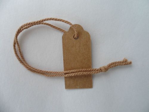 Swing Tags, Extra Small Brown Recycled, Pack of 500 35 mm L x 15mm W,Code STXSBR