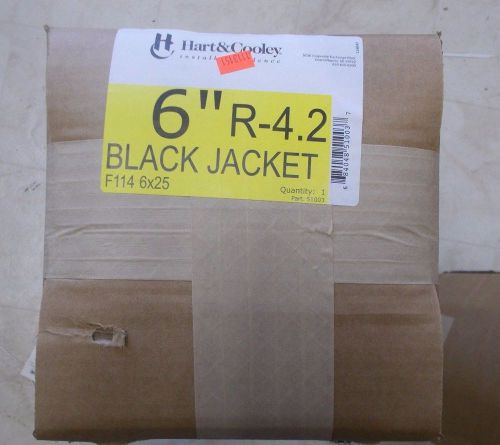 Hart &amp; cooley 6&#034; f114 6 x 25  back jacket flex air duct class 1 r-4,2 nib for sale